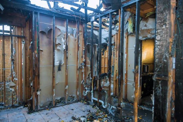 Professional Fire Damage Removal technician working in Heritage Hills, NY